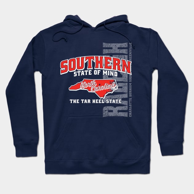 Southern State of Mind-North Carolina 1 darks Hoodie by 316CreativeGroup